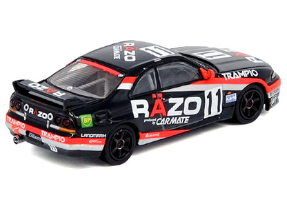 Nissan Skyline GT-R (R33) RHD (Right Hand Drive) #11 "Razo Trampio" N1 Super Endurance Series "Sedan Highland" (1995) 1/64 Diecast Model Car by Inno Models by Inno Models