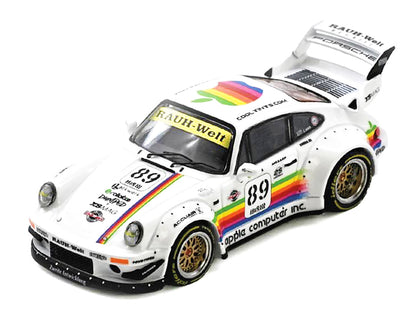 RWB 930 #89 "Apple Livery" White with Stripes 1/64 Diecast Model Car by Inno Models by Inno Models