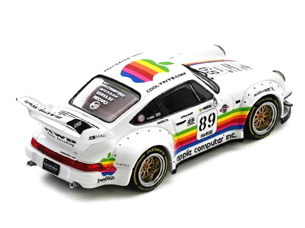 RWB 930 #89 "Apple Livery" White with Stripes 1/64 Diecast Model Car by Inno Models by Inno Models