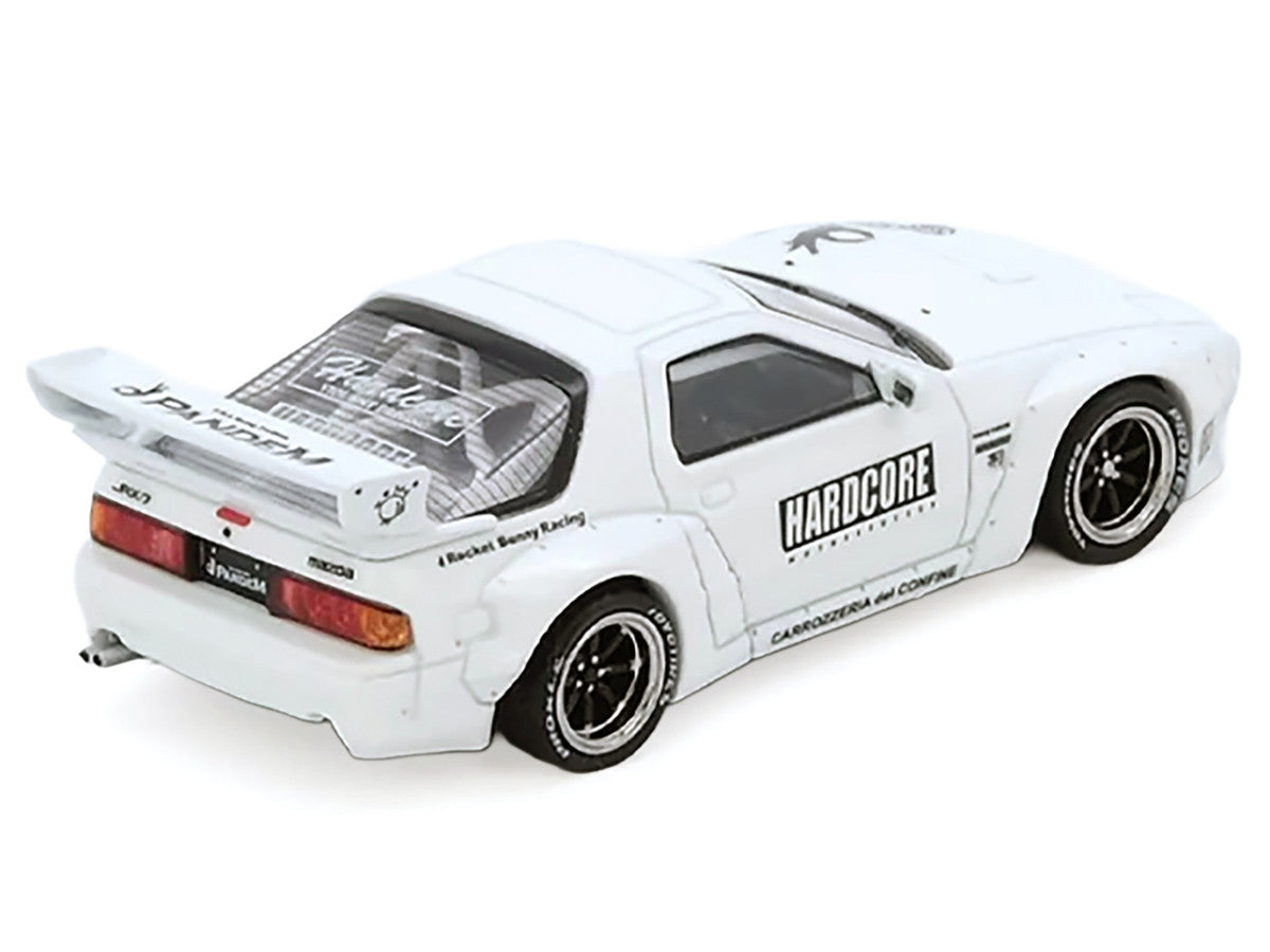 Mazda RX7 (FC3S) "Pandem Aero" Widebody Kit White with Graphics 1/64 Diecast Model Car by Inno Models by Inno Models
