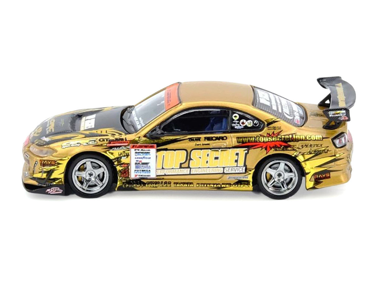 Nissan "Top Secret" Silvia (S15) RHD (Right Hand Drive) Ryuji Miki - Champion "D1 Grand Prix" (2004) 1/64 Diecast Model Car by Inno Models by Inno Models