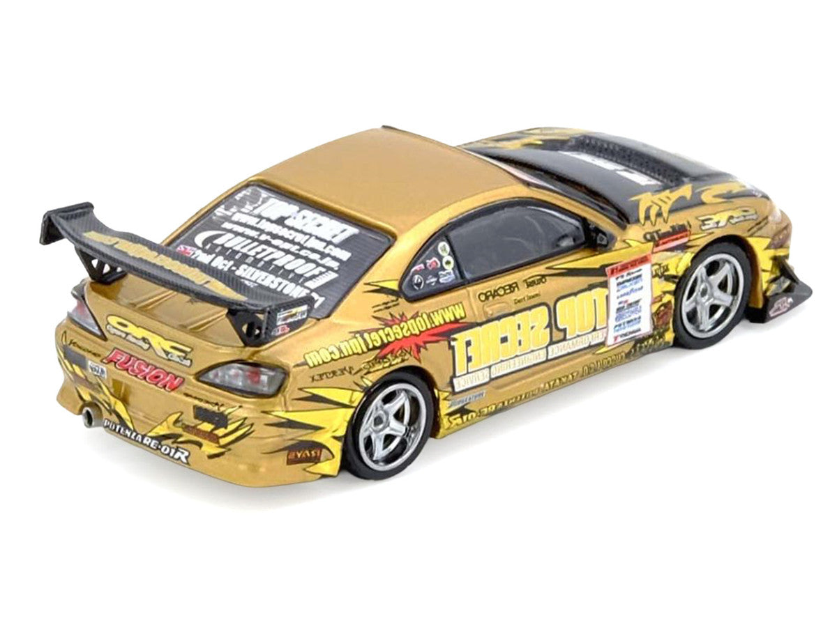 Nissan "Top Secret" Silvia (S15) RHD (Right Hand Drive) Ryuji Miki - Champion "D1 Grand Prix" (2004) 1/64 Diecast Model Car by Inno Models by Inno Models