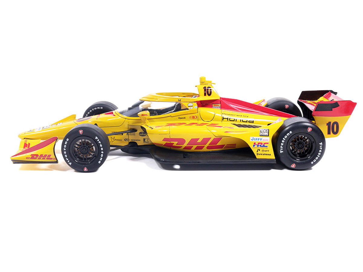 Dallara IndyCar #10 Alex Palou "DHL" Chip Ganassi Racing (Road Course Configuration) "NTT IndyCar Series" (2026) 1/18 Diecast Model Car by IXO Models by IXO