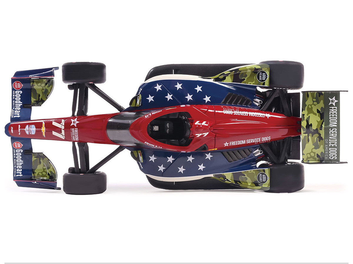 Dallara IndyCar #77 Sting Ray Robb "Goodheart Animal Health Center" Juncos Hollinger Racing (Road Course Configuration) "NTT IndyCar Series" (2026) 1/18 Diecast Model Car by IXO Models by IXO