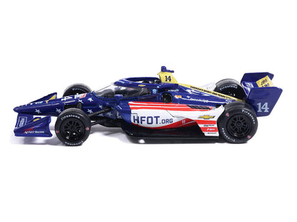 Dallara IndyCar #14 Santino Ferrucci "HFOT.Org" AJ Foyt Racing (Road Course Configuration) "NTT IndyCar Series" (2026) 1/64 Diecast Model Car by IXO Models by IXO