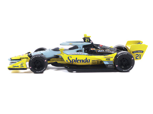 Dallara IndyCar #21 Christian Rasmussen "Splenda" Ed Carpenter Racing (Road Course Configuration) "NTT IndyCar Series" (2026) 1/64 Diecast Model by IXO Models by IXO