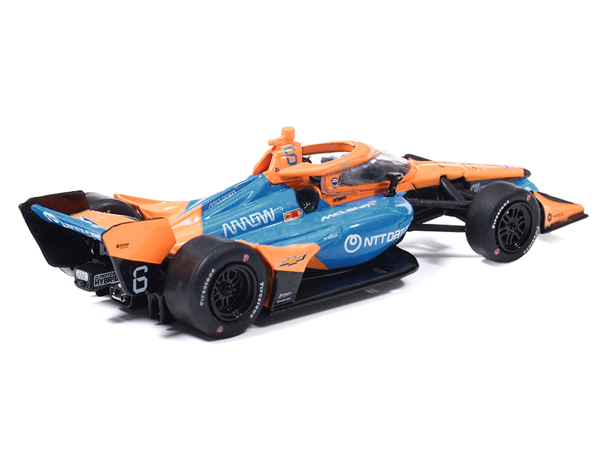 Dallara IndyCar #6 Nolan Siegel "NTT Data" Arrow McLaren IndyCar Team (Road Course Configuration) "NTT IndyCar Series" (2026) 1/64 Diecast Model by IXO Models by IXO
