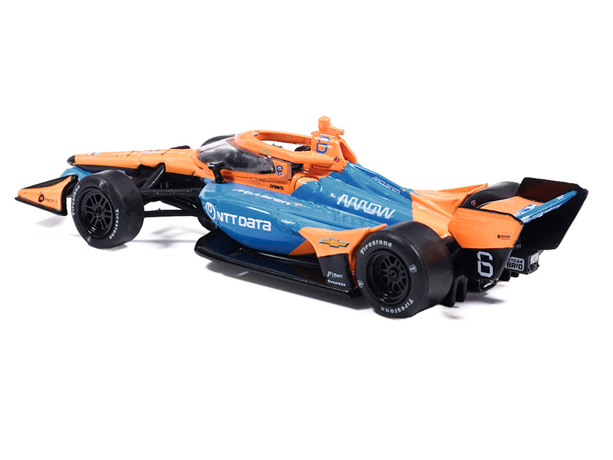 Dallara IndyCar #6 Nolan Siegel "NTT Data" Arrow McLaren IndyCar Team (Road Course Configuration) "NTT IndyCar Series" (2026) 1/64 Diecast Model by IXO Models by IXO