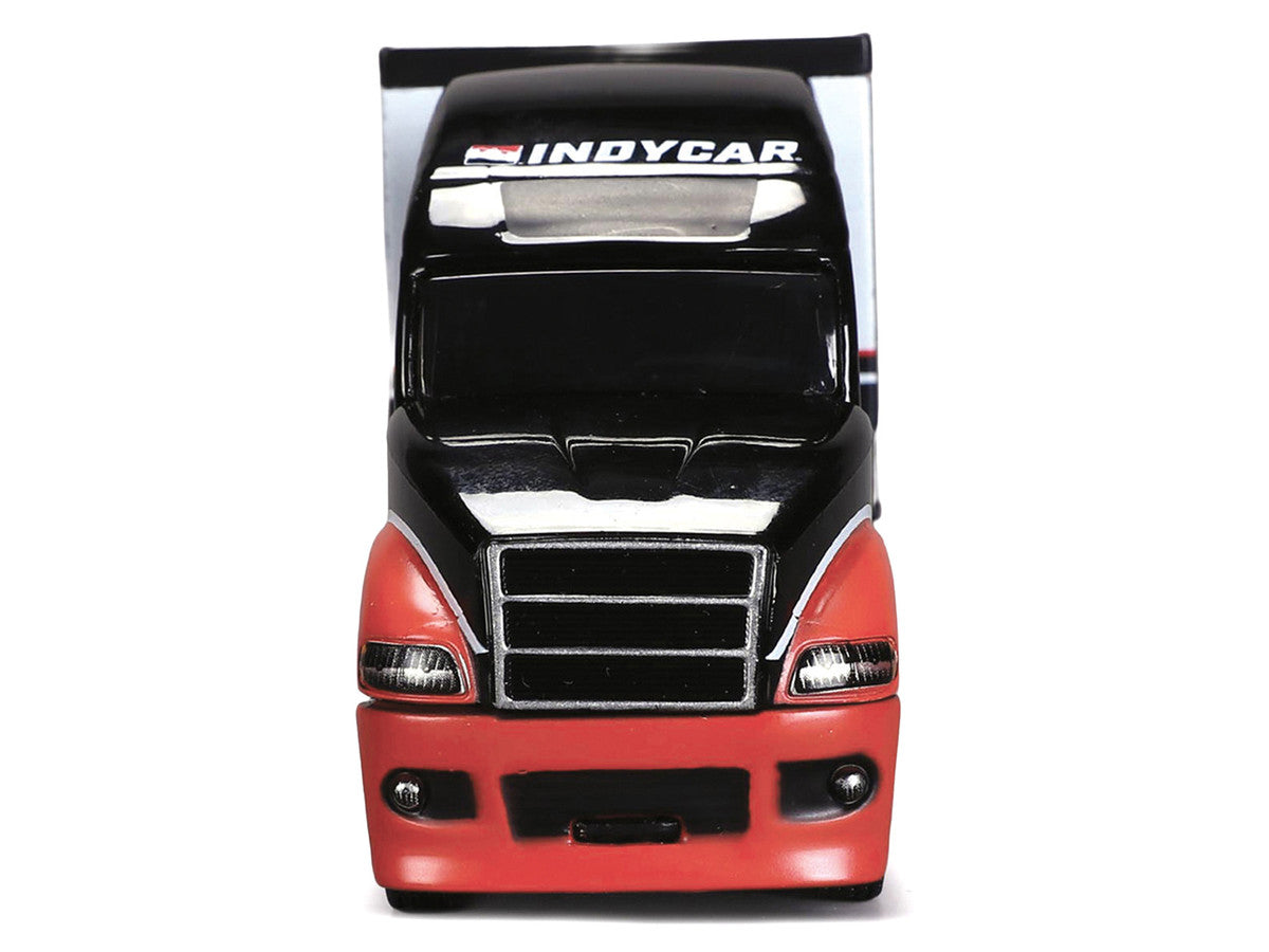 IndyCar Hauler Black and Red with Graphics 1/64 Diecast Model Car by IXO Models by IXO