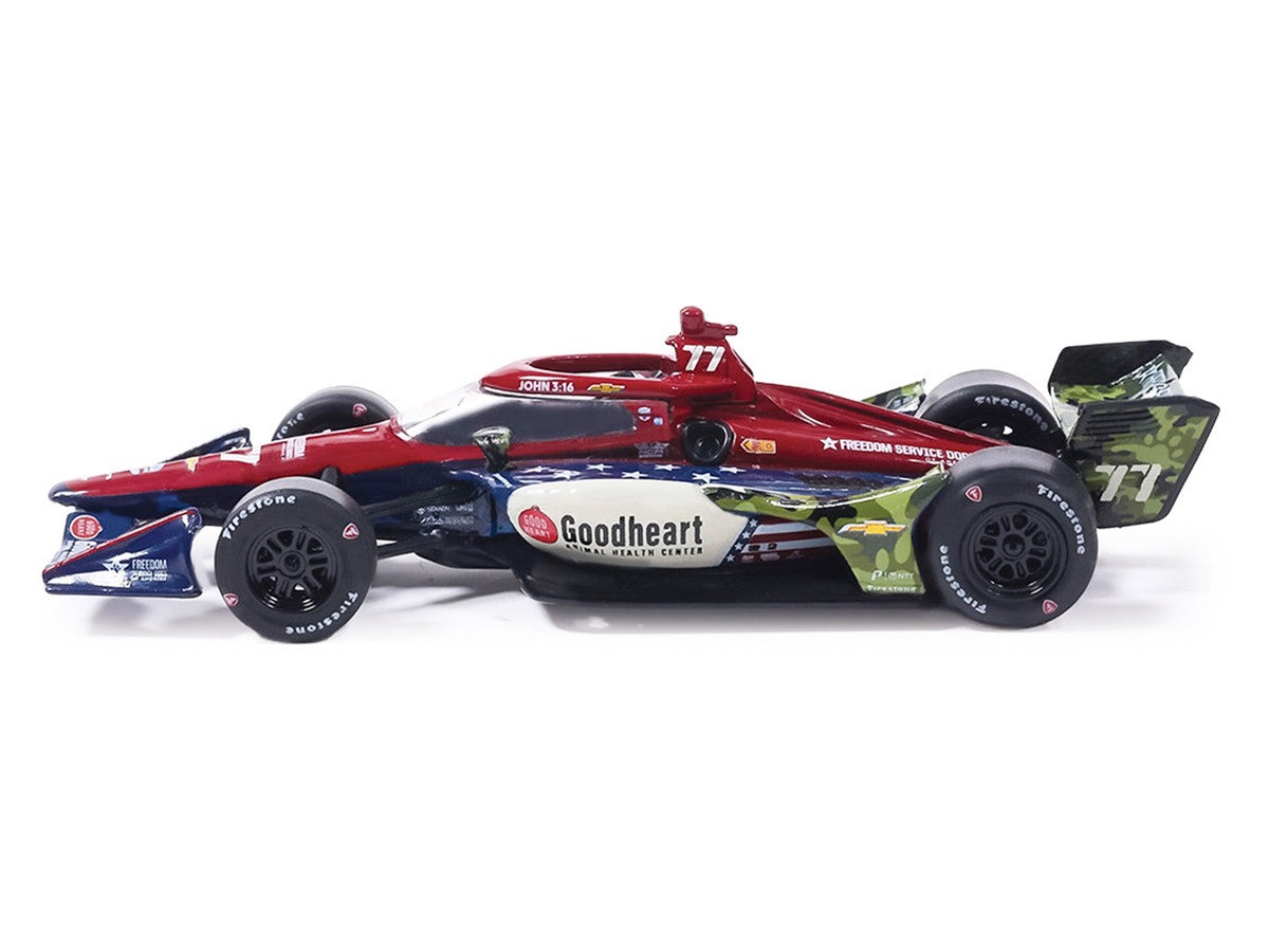 Dallara IndyCar #77 Sting Ray Robb "Goodheart Animal Health Center" Juncos Hollinger Racing (Road Course Configuration) "NTT IndyCar Series" (2026) 1/64 Diecast Model Car by IXO Models by IXO
