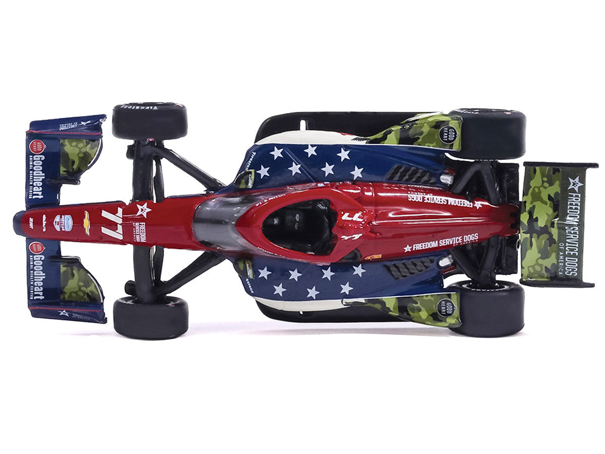 Dallara IndyCar #77 Sting Ray Robb "Goodheart Animal Health Center" Juncos Hollinger Racing (Road Course Configuration) "NTT IndyCar Series" (2026) 1/64 Diecast Model Car by IXO Models by IXO