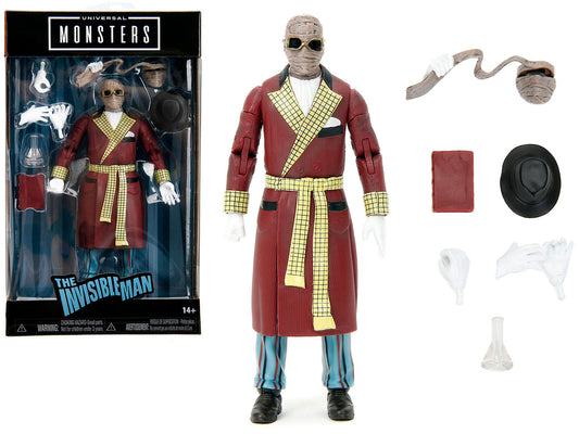 The Invisible Man 6" Moveable Figure with Accessories and Alternate Head and Hands "Universal Monsters" Series by Jada by Jada