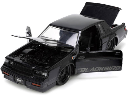 1987 Buick Grand National Black Metallic "Blackbird" "Bigtime Muscle" Series 1/24 Diecast Model Car by Jada by Jada