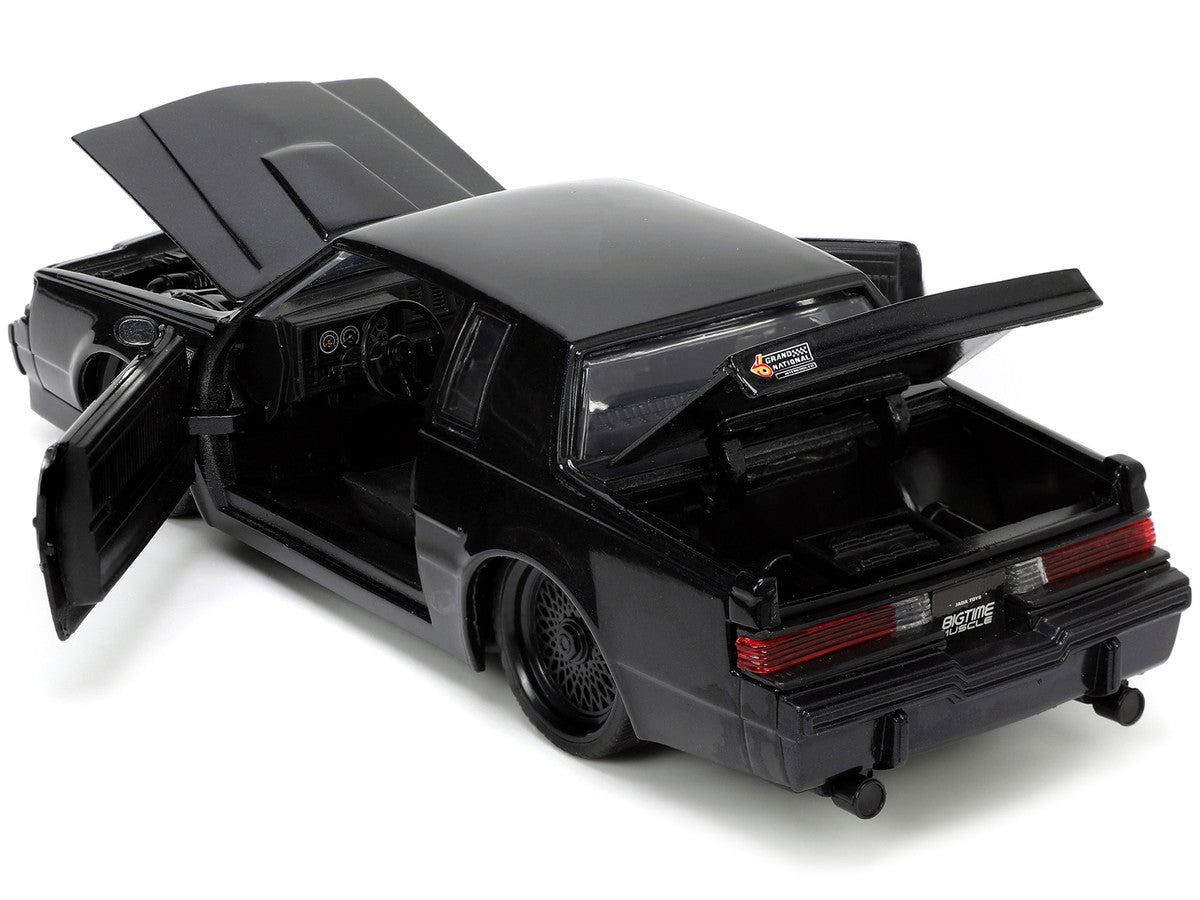 1987 Buick Grand National Black Metallic "Blackbird" "Bigtime Muscle" Series 1/24 Diecast Model Car by Jada by Jada