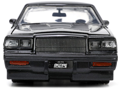 1987 Buick Grand National Black Metallic "Blackbird" "Bigtime Muscle" Series 1/24 Diecast Model Car by Jada by Jada