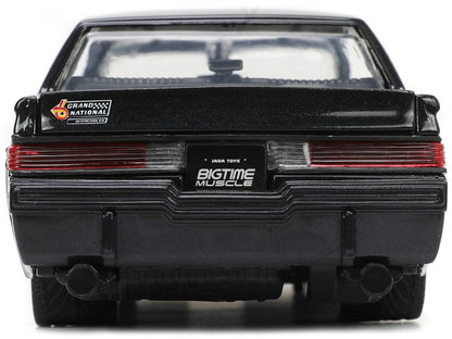 1987 Buick Grand National Black Metallic "Blackbird" "Bigtime Muscle" Series 1/24 Diecast Model Car by Jada by Jada