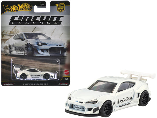 Subaru BRZ Pandem RHD (Right Hand Drive) White Metallic "Circuit Legends" Series Diecast Model Car by Hot Wheels by Hotwheels