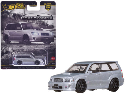 Subaru Forester STI Silver Metallic "Fast Wagons" Series Diecast Model Car by Hot Wheels by Hotwheels