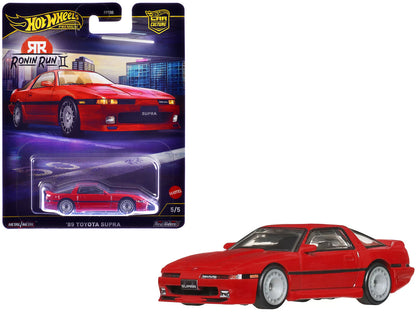 1989 Toyota Supra RHD (Right Hand Drive) Red "Ronin Run II" Series Diecast Model Car by Hot Wheels by Hotwheels