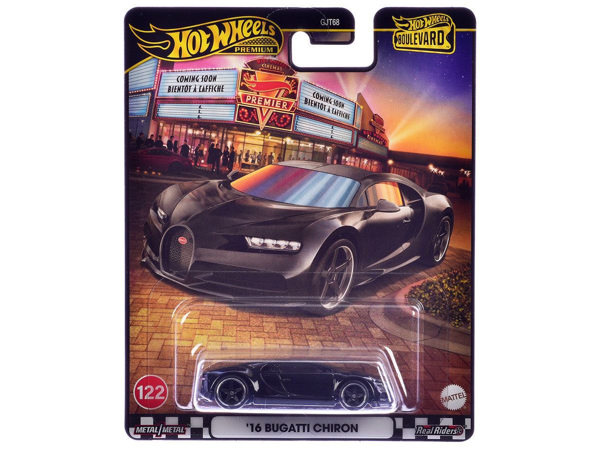 2016 Bugatti Chiron Black "Boulevard" Series Diecast Model Car by Hot Wheels by Hotwheels