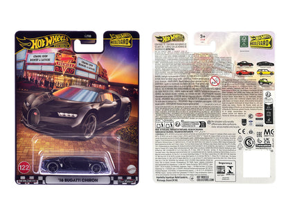 2016 Bugatti Chiron Black "Boulevard" Series Diecast Model Car by Hot Wheels by Hotwheels