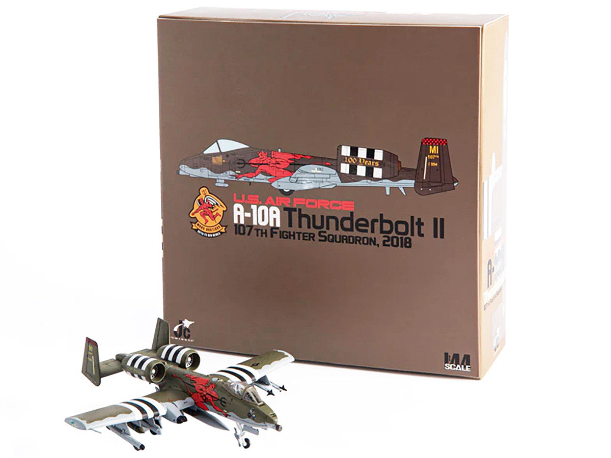 Fairchild Republic A-10A Thunderbolt II Aircraft "US Air Force 107th Fighter Squadron 100th Anniversary Edition" (2018) 1/144 Diecast Model by JC Wings by JC Wings