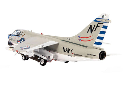 Vought A-7E Corsair II Attack Aircraft "VA-93 Blue Blazers USS Midway" (1979) United States Navy 1/72 Diecast Model by JC Wings by JC Wings