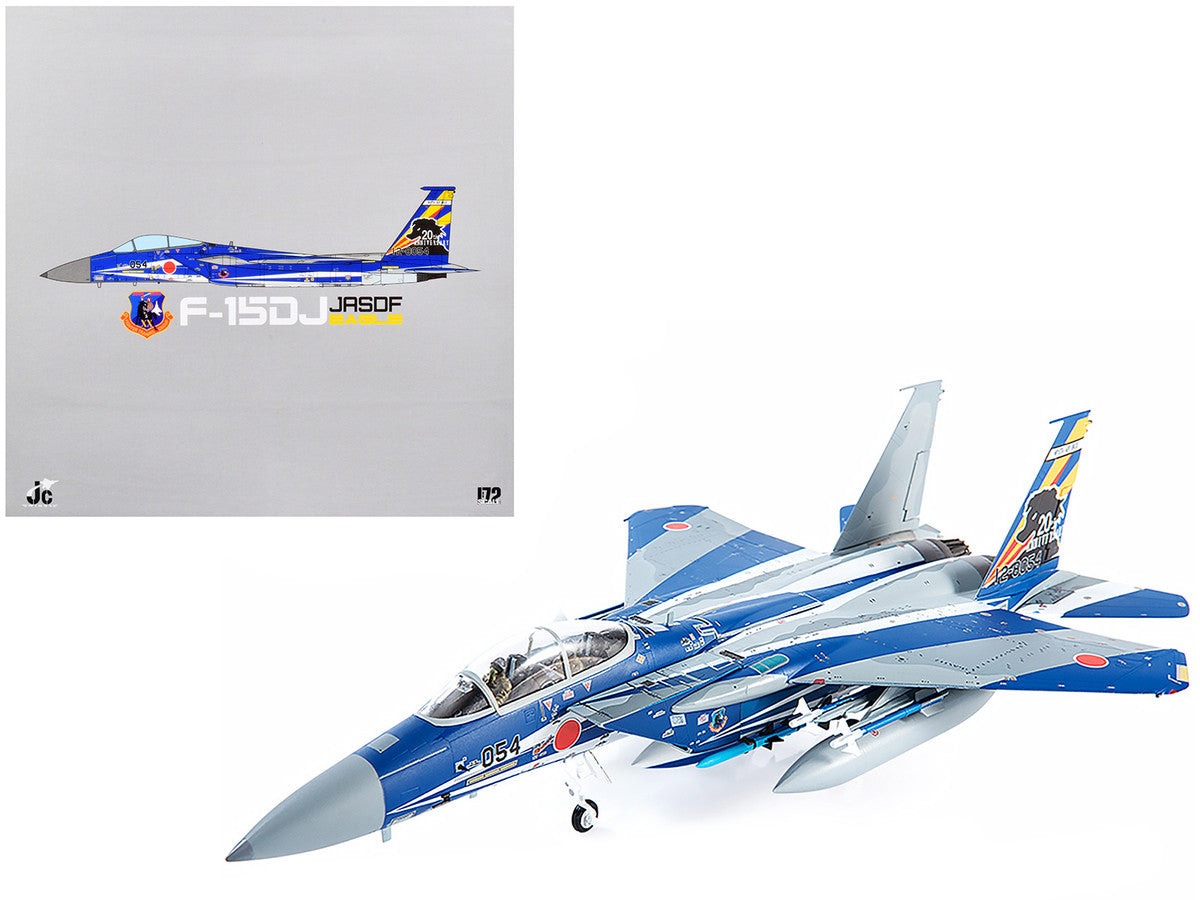 F-15DJ JASDF (Japan Air Self-Defense Force) Eagle Fighter Aircraft "23rd Fighter Training Group 20th Anniversary" with Display Stand Limited Edition to 600 pieces Worldwide 1/72 Diecast Model by JC Wings by JC Wings