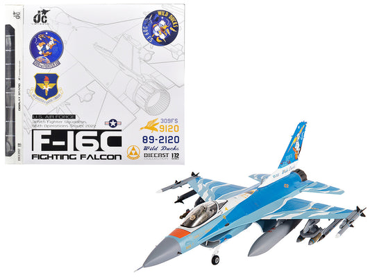 Lockheed F-16C Fighting Falcon Fighter Aircraft "309th Fighter Squadron 56th Operations Group Wild Ducks" (2022) United States Air Force 1/72 Diecast Model by JC Wings by JC Wings