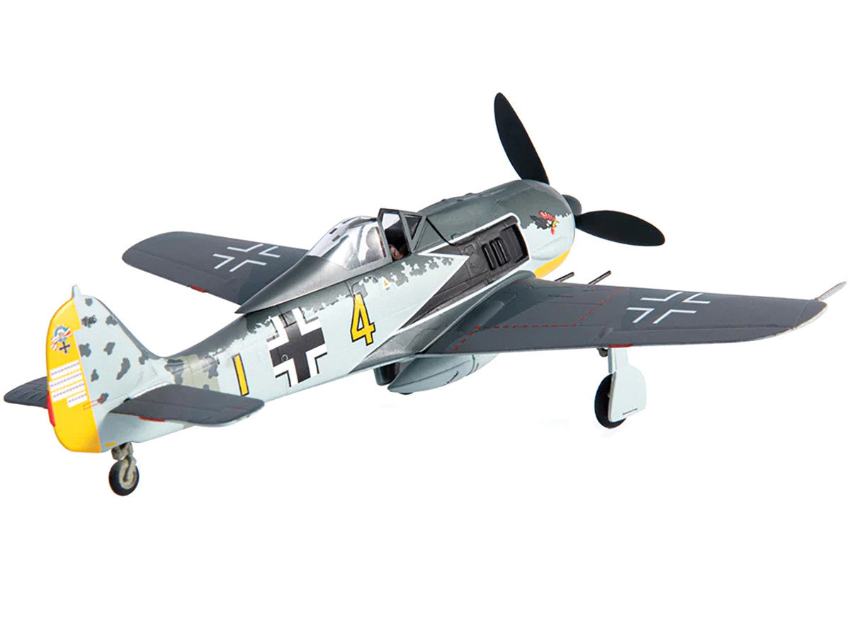 Focke-Wulf FW 190A-4 Fighter Aircraft "Major Siegfried Schnell Luftwaffe JG2 France" (1943) 1/72 Diecast Model by JC Wings by JC Wings