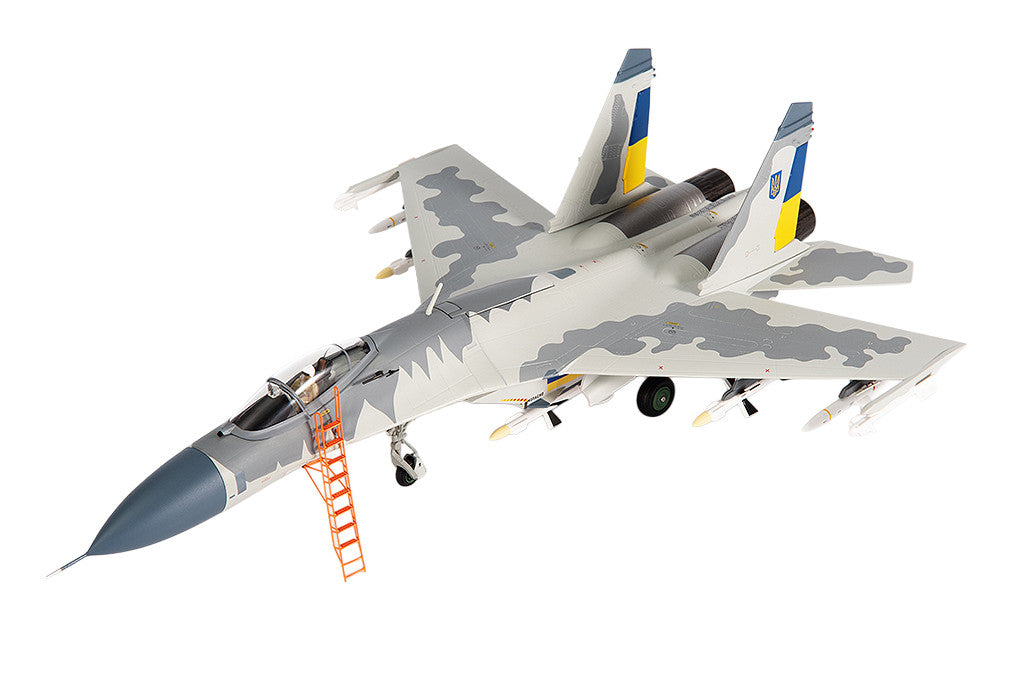 Sukhoi Su-27 Flanker Aircraft "Ukraine War" (2023) Ukrainian Air Forces 1/72 Diecast Model by JC Wings by JC Wings