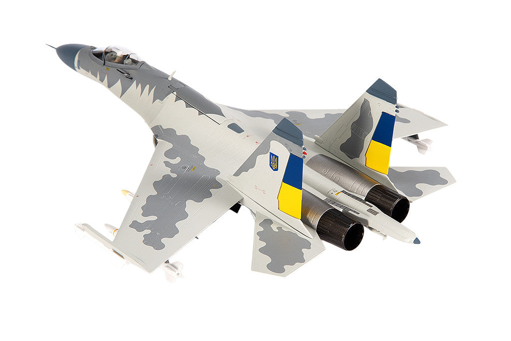 Sukhoi Su-27 Flanker Aircraft "Ukraine War" (2023) Ukrainian Air Forces 1/72 Diecast Model by JC Wings by JC Wings