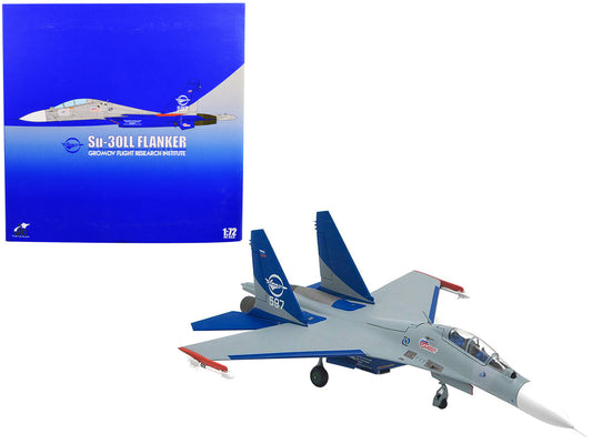 Sukhoi Su-30LL Flanker-C Fighter Aircraft "Gromov Flight Research Institute Ramenskoye AB Russia" (1997) 1/72 Diecast Model by JC Wings by JC Wings