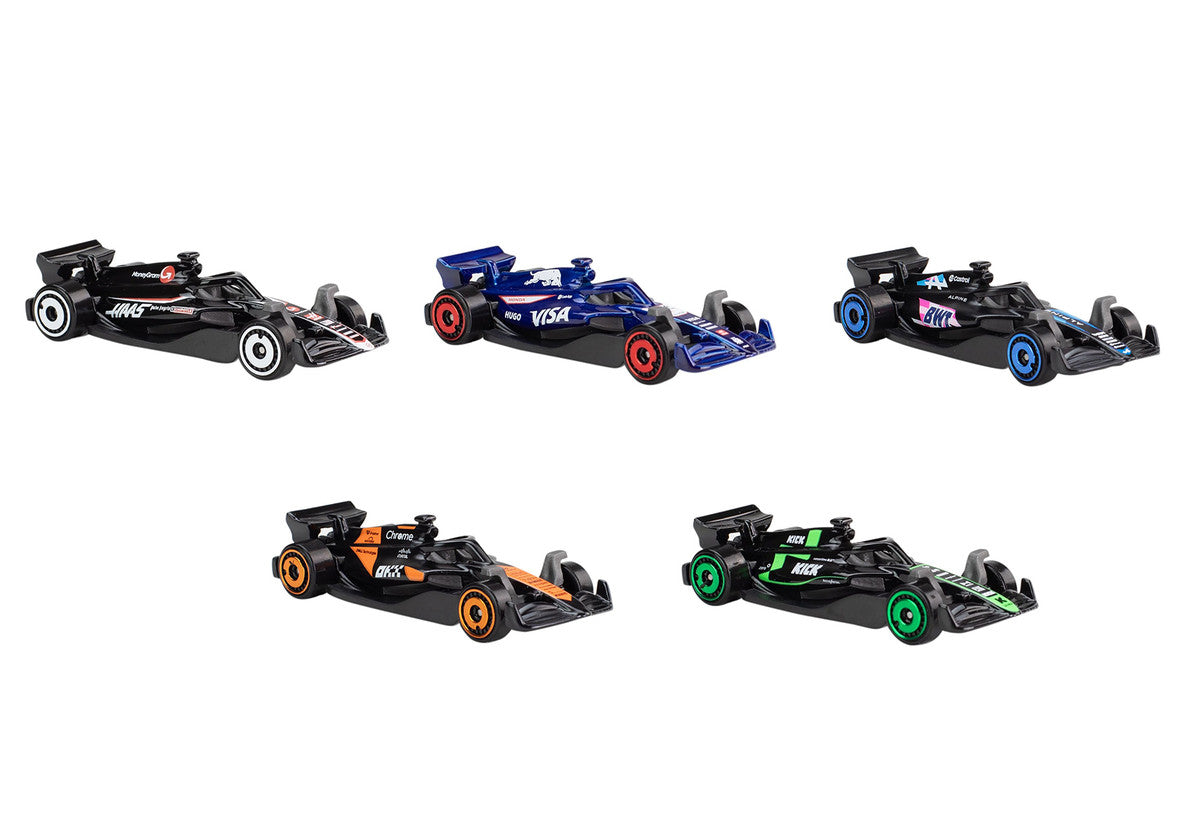 2024 Formula 1 World Championship 5 piece Set Diecast Model Cars by Hot Wheels by Hotwheels