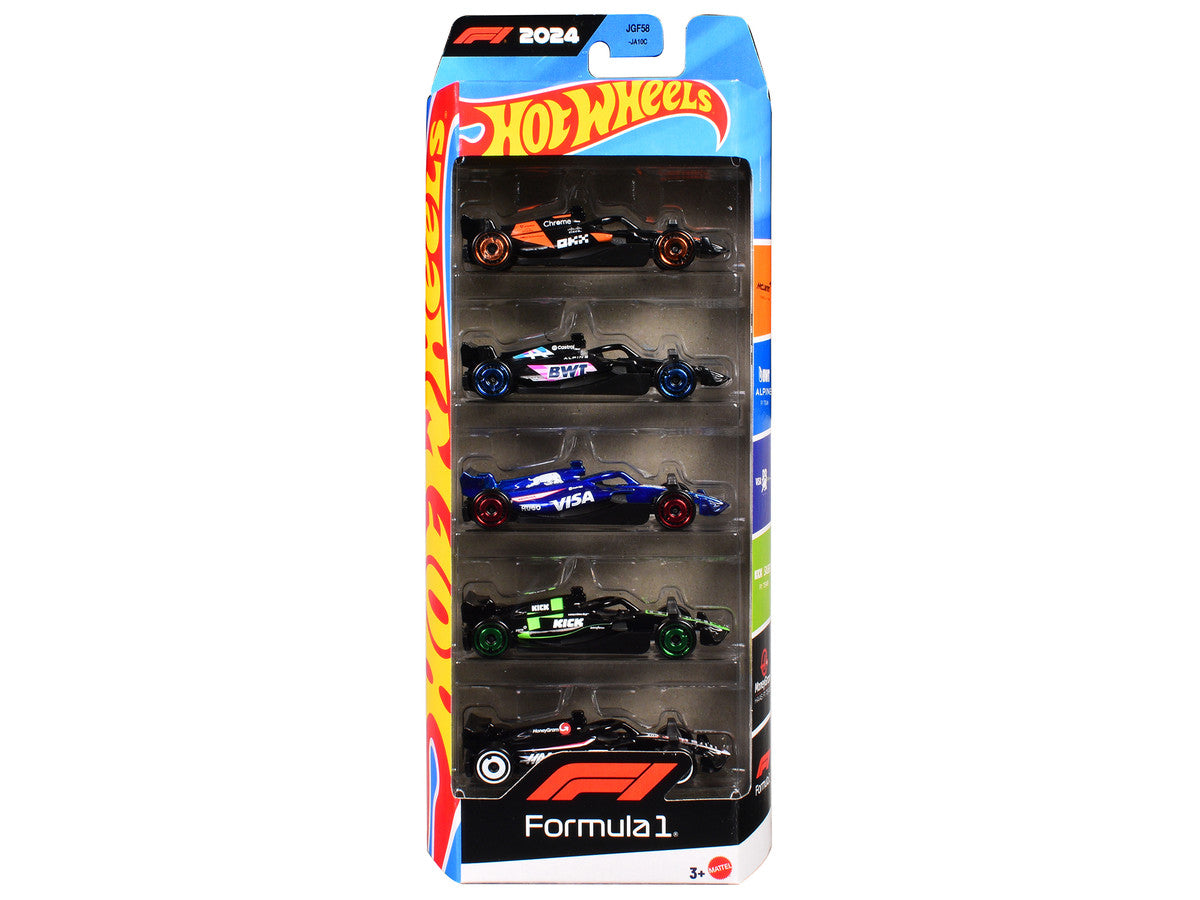 2024 Formula 1 World Championship 5 piece Set Diecast Model Cars by Hot Wheels by Hotwheels