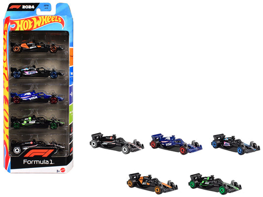 2024 Formula 1 World Championship 5 piece Set Diecast Model Cars by Hot Wheels by Hotwheels
