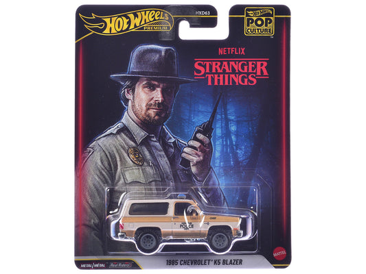 1985 Chevrolet K5 Blazer Gold Metallic and Cream "Stranger Things" (2016-2025) TV Series Diecast Model Car by Hot Wheels by Hotwheels