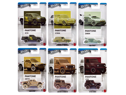 "Pantone" 10 piece Set B "Silver Series" Diecast Model Cars by Hot Wheels-1
