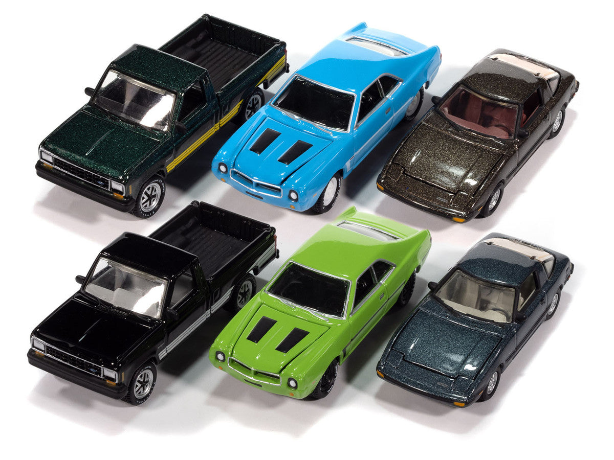 "Classic Gold Collection" 2025 Release 2 Set of 6 Cars 1/64 Diecast Model Cars by Johnny Lightning by Johnny Lightning
