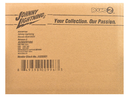 "Classic Gold Collection" 2025 Release 2 Set of 6 Cars 1/64 Diecast Model Cars by Johnny Lightning by Johnny Lightning