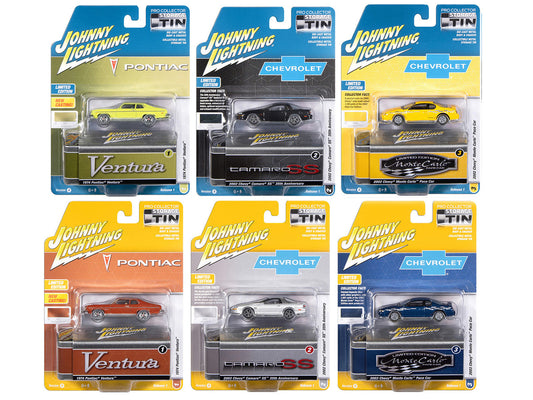 Johnny Lightning Collector's Tin 2026 Set of 6 Cars Release 1 Limited Edition 1/64 Diecast Model Cars by Johnny Lightning by Johnny Lightning