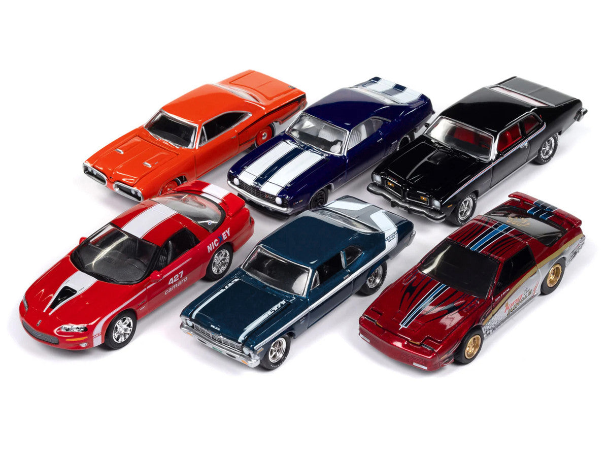"Muscle Cars USA" 2025 Release 1 Set A of 6 pieces 1/64 Diecast Model Cars by Johnny Lightning by Johnny Lightning