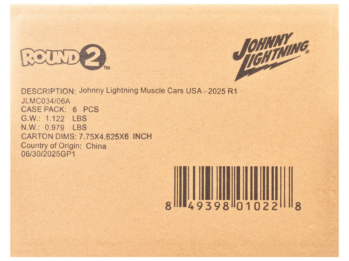 "Muscle Cars USA" 2025 Release 1 Set A of 6 pieces 1/64 Diecast Model Cars by Johnny Lightning by Johnny Lightning