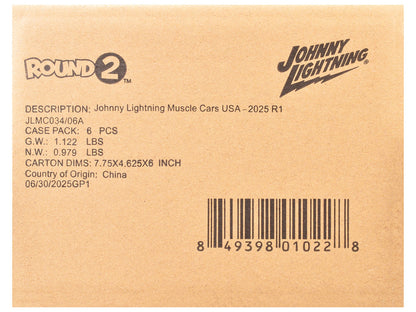 "Muscle Cars USA" 2025 Release 1 Set A of 6 pieces 1/64 Diecast Model Cars by Johnny Lightning by Johnny Lightning