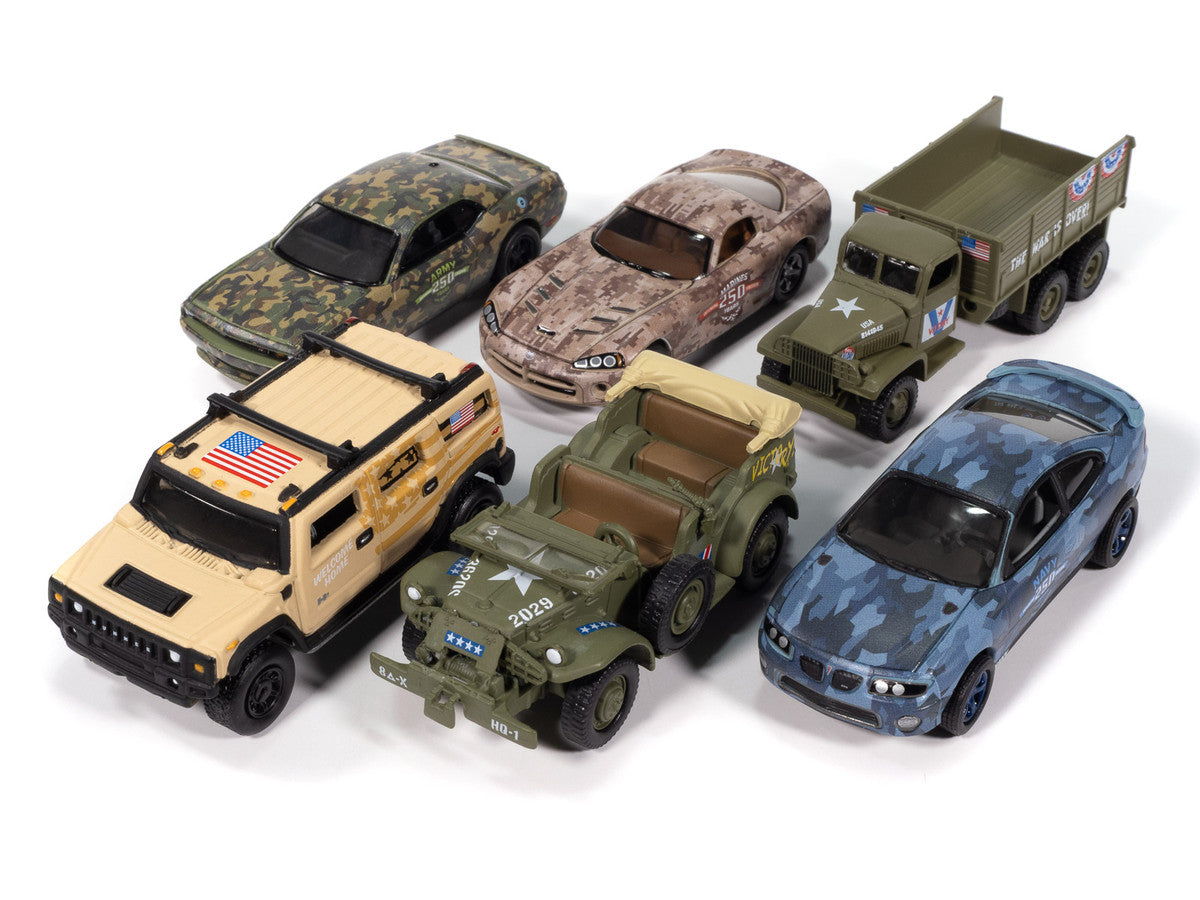 "Military" Set A of 6 pieces 2025 Release 1 Limited Edition Diecast Models by Johnny Lightning by Johnny Lightning