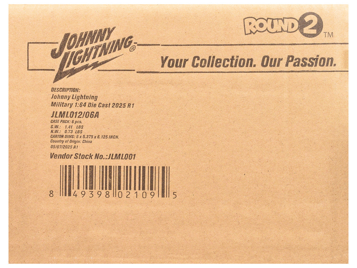 "Military" Set A of 6 pieces 2025 Release 1 Limited Edition Diecast Models by Johnny Lightning by Johnny Lightning