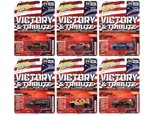 "Military" Set A of 6 pieces 2025 Release 1 Limited Edition Diecast Models by Johnny Lightning by Johnny Lightning