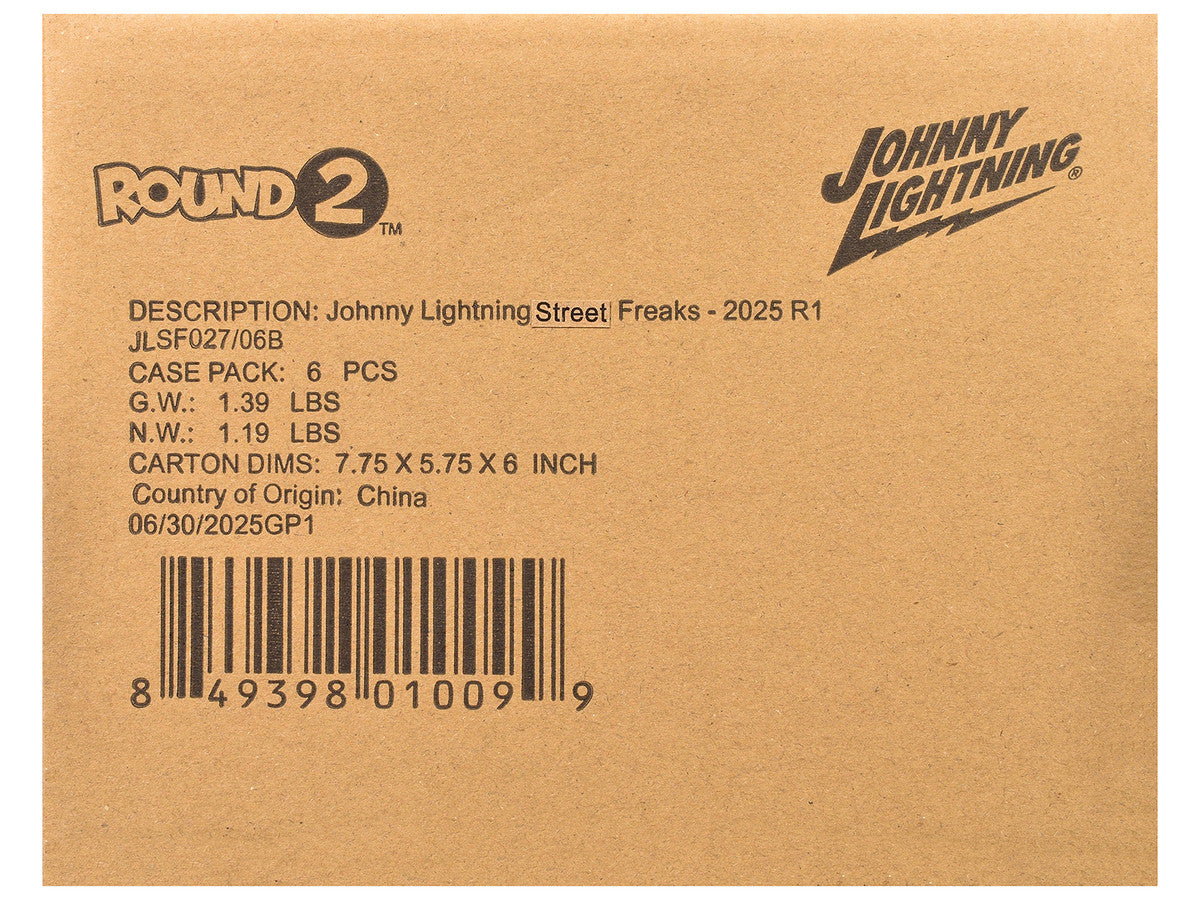 "Street Freaks" 2025 Release 1 Set B of 6 Cars 1/64 Diecast Model Cars by Johnny Lightning by Johnny Lightning