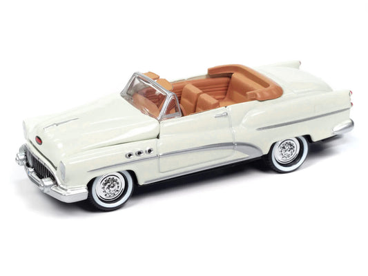 1953 Buick Super Cream with Travel Trailer Limited Edition "Tow & Go" Series 1/64 Diecast Model Car by Johnny Lightning by Johnny Lightning