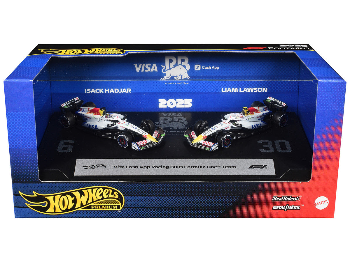 "Visa Cash App Racing Bulls Formula One Team" Formula One F1 World Championship (2025) 2 Piece Set Diecast Model Cars by Hot Wheels by Hotwheels